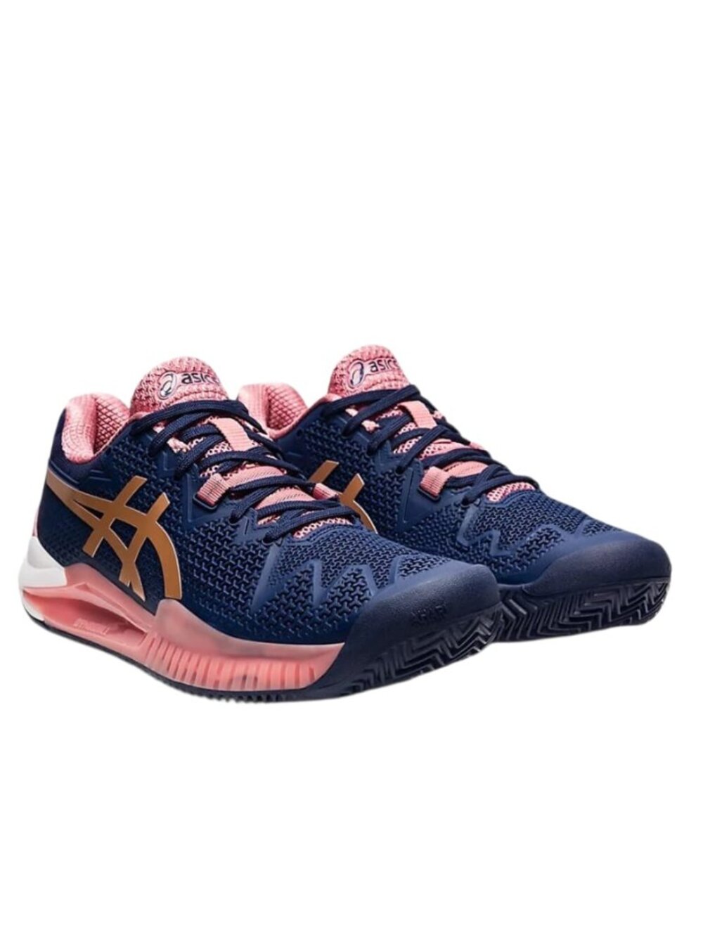 Asics Gel-Resolution 8 Clay Women's Peacoat/Rose Gold, US 8.5